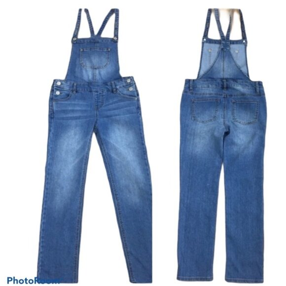 Cat & Jack Other - Cat & Jack girls denim overalls with adjustable straps size medium